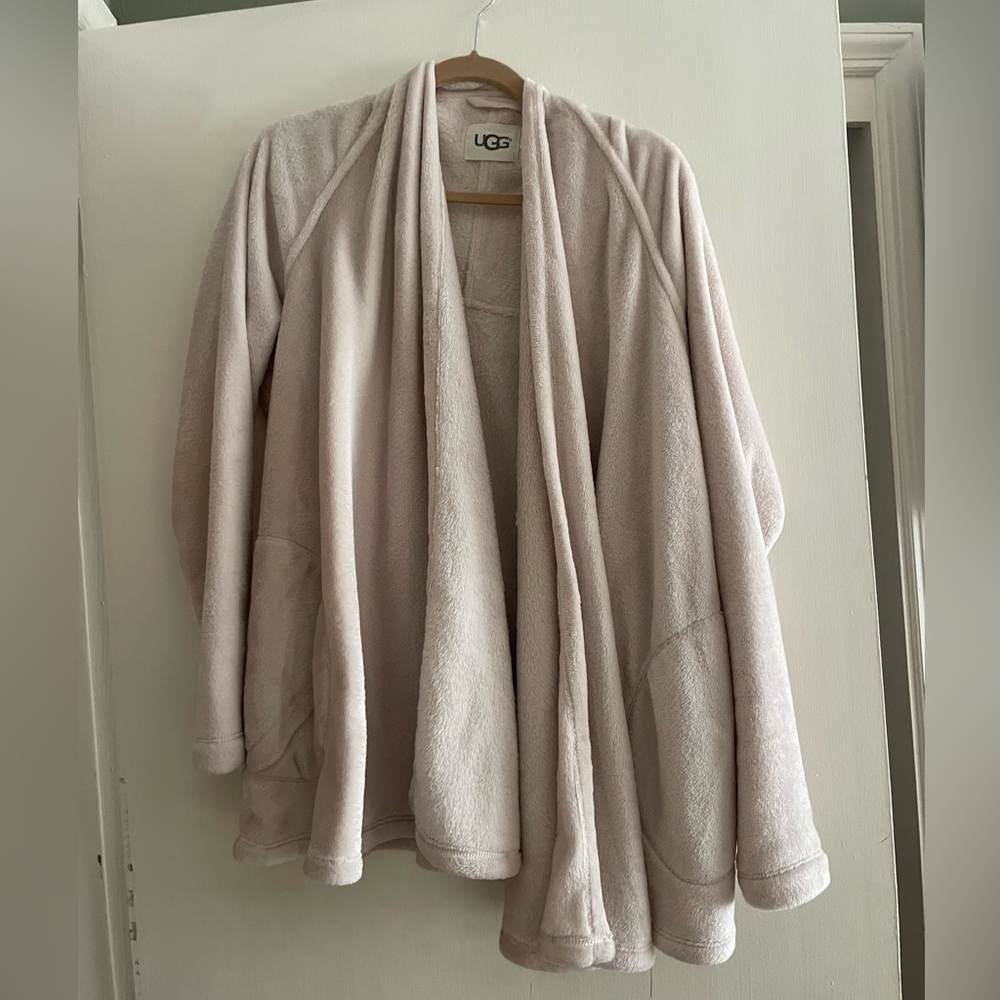 UGG fuzzy cardigan sweater